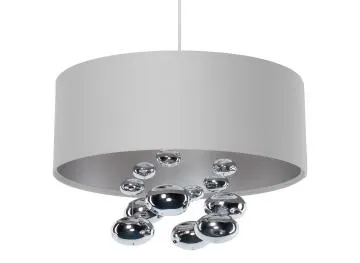 Lampa wisząca BUBBLE LIGHT 50cm szara