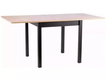 Stół rozkładany FLIP 60(120)x80 cm dąb artisan/ czarny