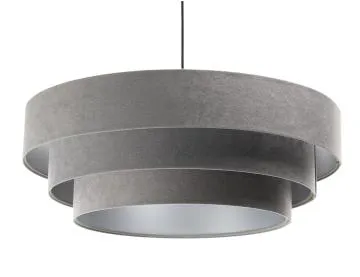 Lampa wisząca TRIO szara/srebrna