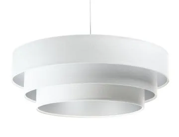Lampa wisząca TRIO biała/srebrna