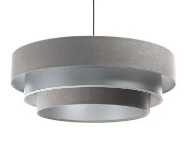 Lampa wisząca TRIO MIX szara/srebrna