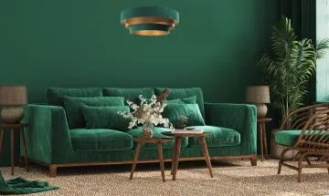 Lampa wisząca TRIO MIX zielona/złota