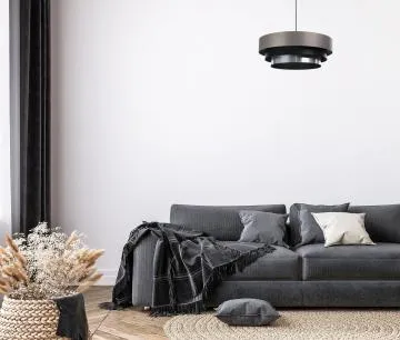 Lampa wisząca TRIO MIX szara/czarna/srebrna