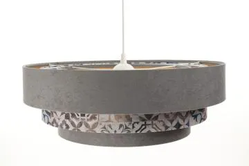 Lampa wisząca TRIO MIX szara/wielokolorowa