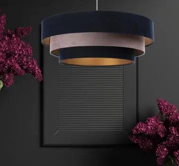 Lampa wisząca TRIO MIX granatowa/różowa