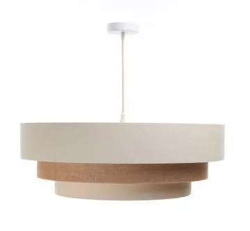 Lampa wisząca ERUTAN TRIPLE kremowa/brązowa