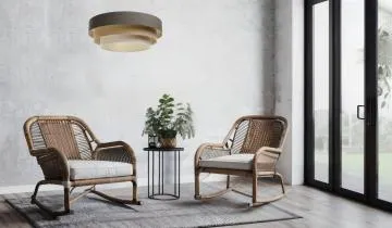 Lampa wisząca ERUTAN TRIPLE szara/beżowa/kremowa