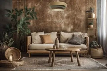 Lampa wisząca ERUTAN TRIPLE żółta/zielona/brązowa