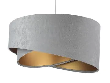 Lampa wisząca GEMSTONE szara/złota