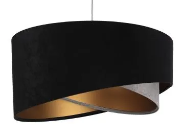 Lampa wisząca SHAPELESS czarna/szara/złota