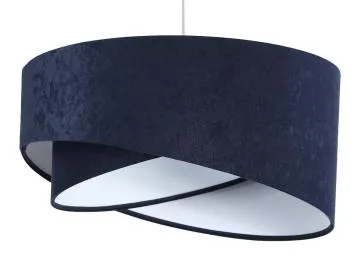 Lampa wisząca GEMSTONE granatowa/biała