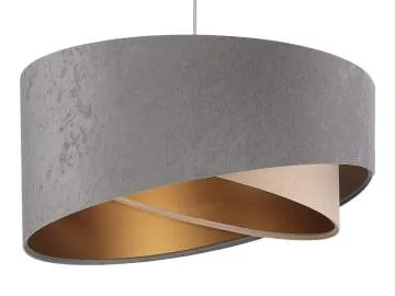 Lampa wisząca SILVERY szara/beżowa/złota
