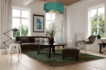 Lampa wisząca GEMSTONE zielona/złota