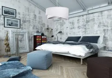 Lampa wisząca GEMSTONE biała/srebrna