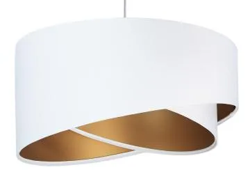 Lampa wisząca GEMSTONE biała/złota