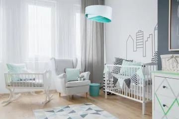 Lampa wisząca GEMSTONE WHITE biała/miętowa