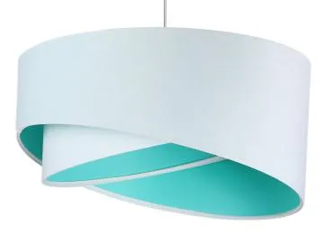 Lampa wisząca GEMSTONE WHITE biała/miętowa