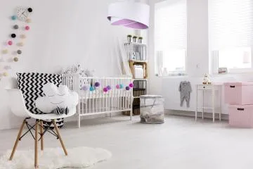 Lampa wisząca GEMSTONE WHITE biała/fioletowa