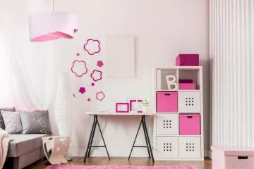 Lampa wisząca GEMSTONE WHITE biała/różowa