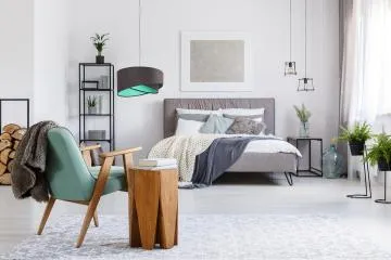 Lampa wisząca GEMSTONE GRAY grafitowa/miętowa