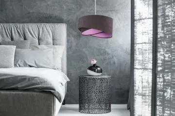 Lampa wisząca GEMSTONE GRAY grafitowa/fioletowa