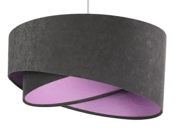 Lampa wisząca GEMSTONE GRAY grafitowa/fioletowa