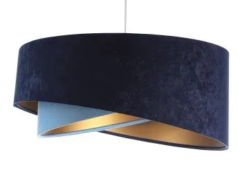 Lampa wisząca THUNDERCLOUD BLUE granatowa/złota