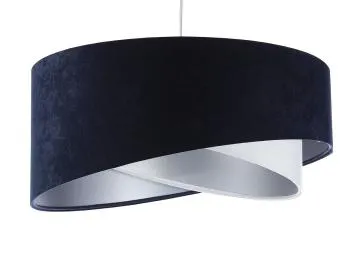 Lampa wisząca THUNDERCLOUD WHITE granatowa/srebrna