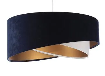 Lampa wisząca THUNDERCLOUD WHITE granatowa/złota