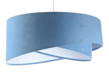Lampa wisząca GEMSTONE błękitna/biała