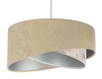 Lampa wisząca SAND FLOWER 2 beżowa/srebrna