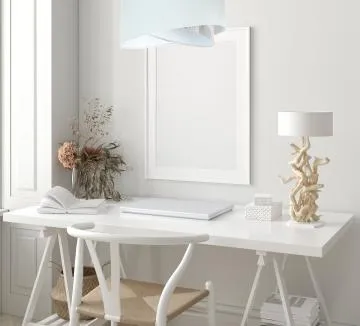 Lampa wisząca WHITE FLOWER biała