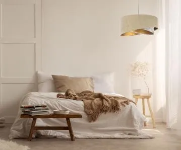 Lampa wisząca SAND FLOWER 1 beżowa/złota