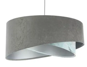 Lampa wisząca GRAY SEA szara/srebrna