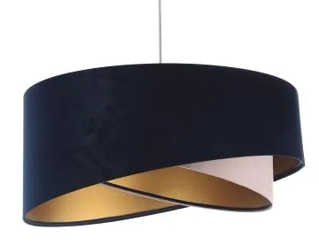Lampa wisząca SAPPHIRE granatowa/złota