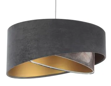 Lampa wisząca TOURMALINE szara/złota