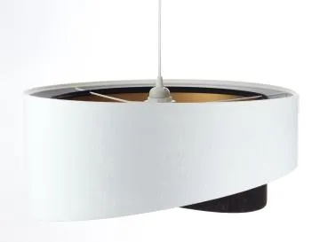 Lampa wisząca BAW biała/czarna