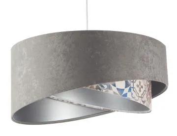 Lampa wisząca ASHES szara/srebrna