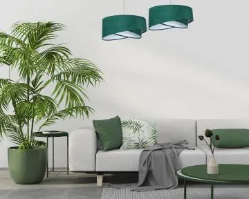 Lampa wisząca GEMSTONE zielona/biała