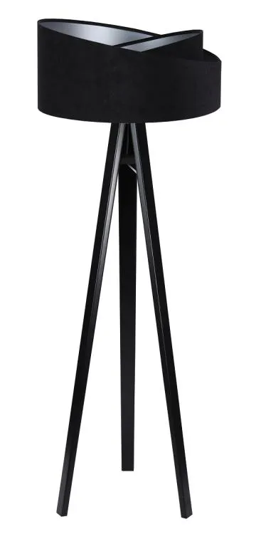 Lampa stojąca GEMSTONE czarna/srebrna