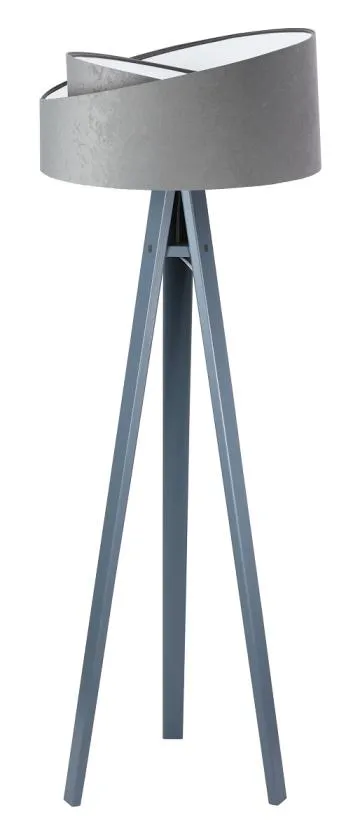 Lampa stojąca GEMSTONE szara/biała/szara