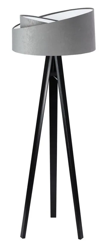 Lampa stojąca GEMSTONE szara/biała/czarna