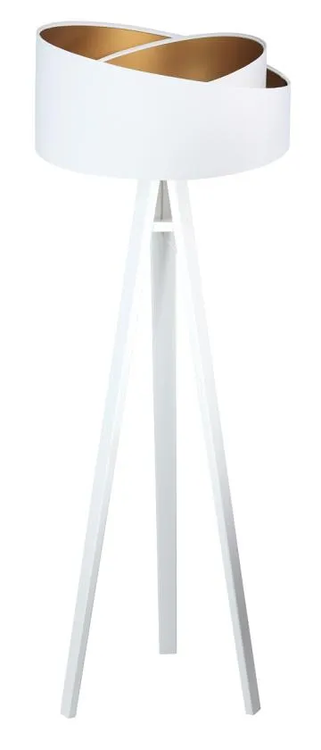 Lampa stojąca GEMSTONE biała/złota