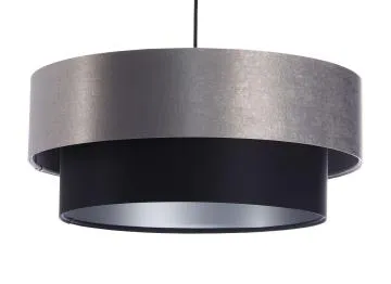 Lampa wisząca DOUBLE 40 czarna/szara