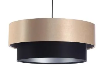 Lampa wisząca DOUBLE 40 czarna/kremowa