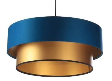 Lampa wisząca DOUBLE BLUE 40 granatowa/złota