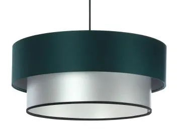 Lampa wisząca DOUBLE GREEN 40 zielona/srebrna
