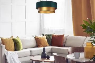 Lampa wisząca DOUBLE GREEN 60 zielona/złota