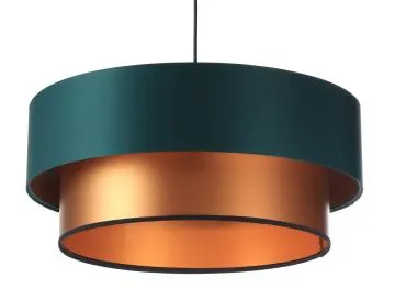 Lampa wisząca DOUBLE GREEN 40 zielona/miedziana