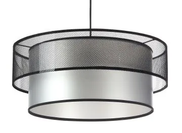 Lampa wisząca DOUBLE NET 60 srebrna
